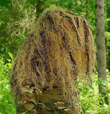 GHILLIE HEAD/HELMET COVER (DESERT)