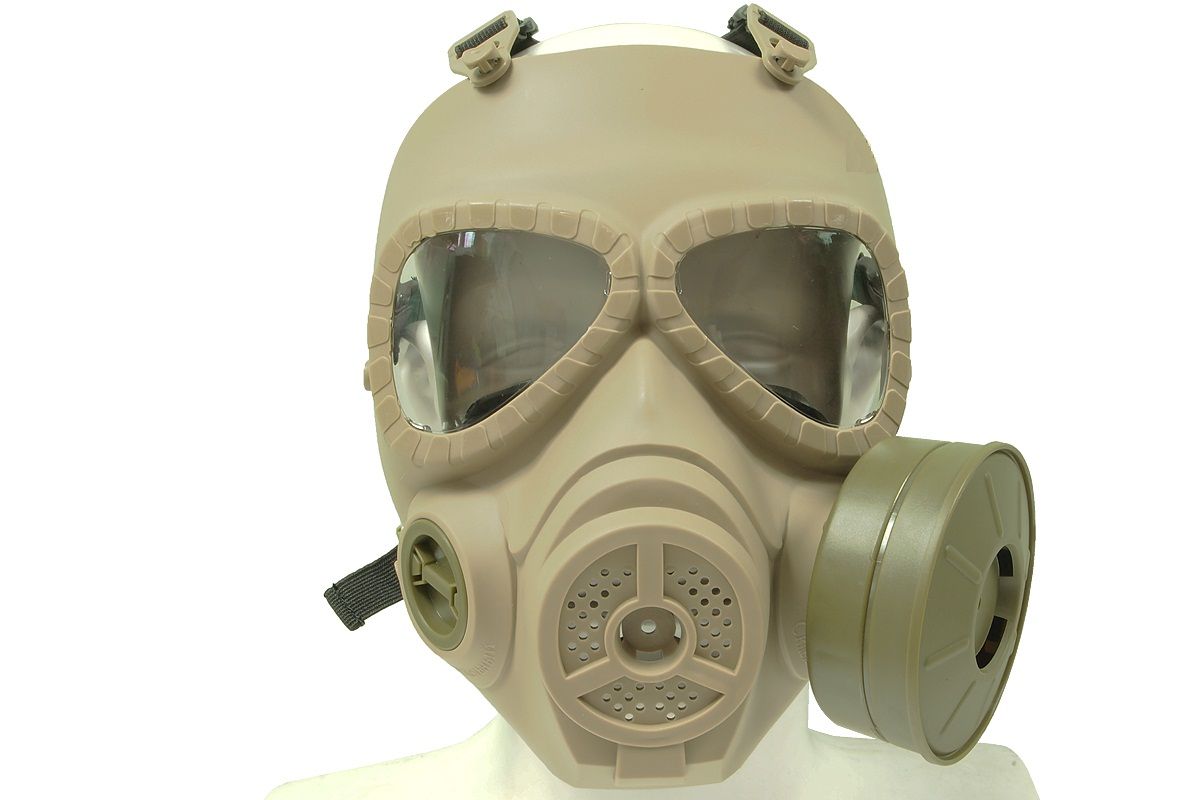 M04 Dummy Gas Mask w/ Ventilatiing Fan (Tan)