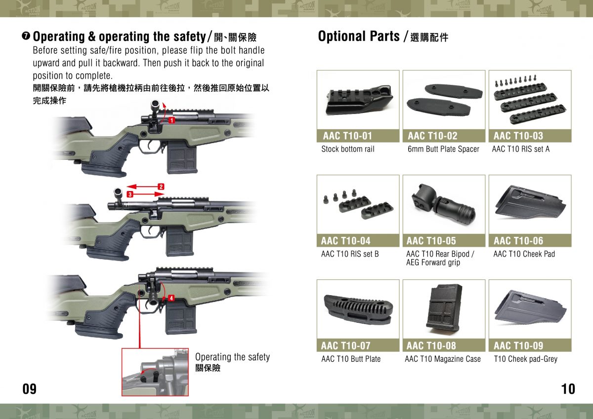 AAC T10S Bolt Action Sniper Rifle RG - Image 5