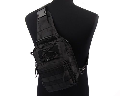 Military Molle Tactical Sling Bag- Black