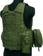 Molle Tactical Strike Plate Carrier Vest OD (600D) - Image 3