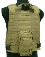US Marine Assault Molle Plate Carrier Vest Desert - Tan  - Image 3
