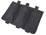 Molle Triple Magazine Open type Pouch - Black