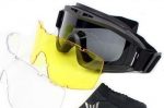 Desert Locust Goggles w/2 set glasses -Black