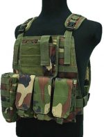US Marine Assault Molle Plate Carrier Vest Camo Woodland