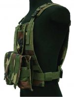 US Marine Assault Molle Plate Carrier Vest Camo Woodland - Image 2