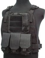 US Marine Assault Molle Plate Carrier Vest Black