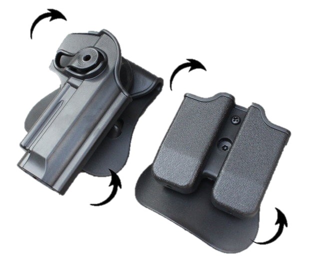 IMI style Holster for M92 GBB  ( BK )