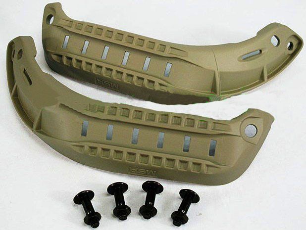 MSA Helmet Rail for MICH- Tan