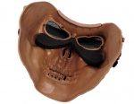 Skull Skeleton Full Face Protector Mask Brown - Image 3