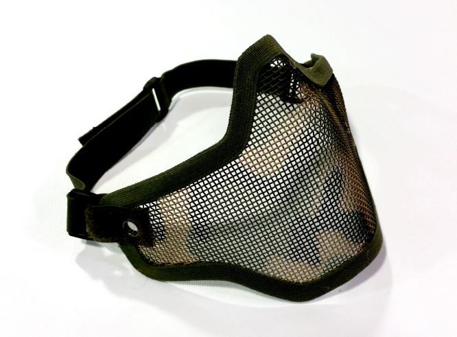 Steel Half Face Mask - Camo (OD)