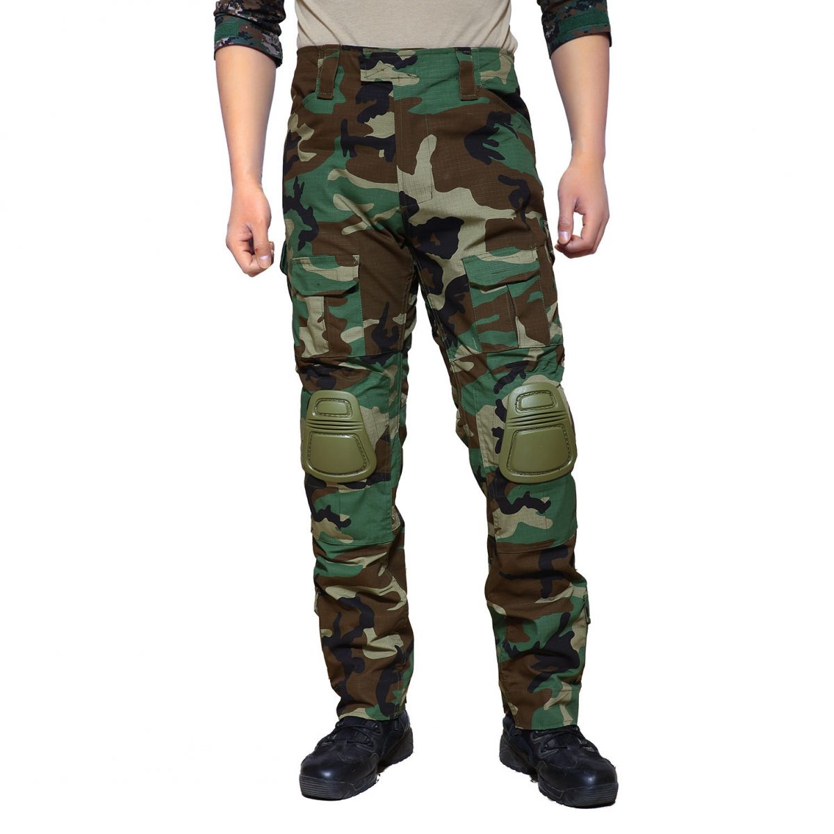 A.C.M Tactical Gen2 Combat Suit And Pants with Pad - Woodland - Image 3