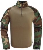 A.C.M Tactical Gen2 Combat Suit And Pants with Pad - Woodland - Image 4