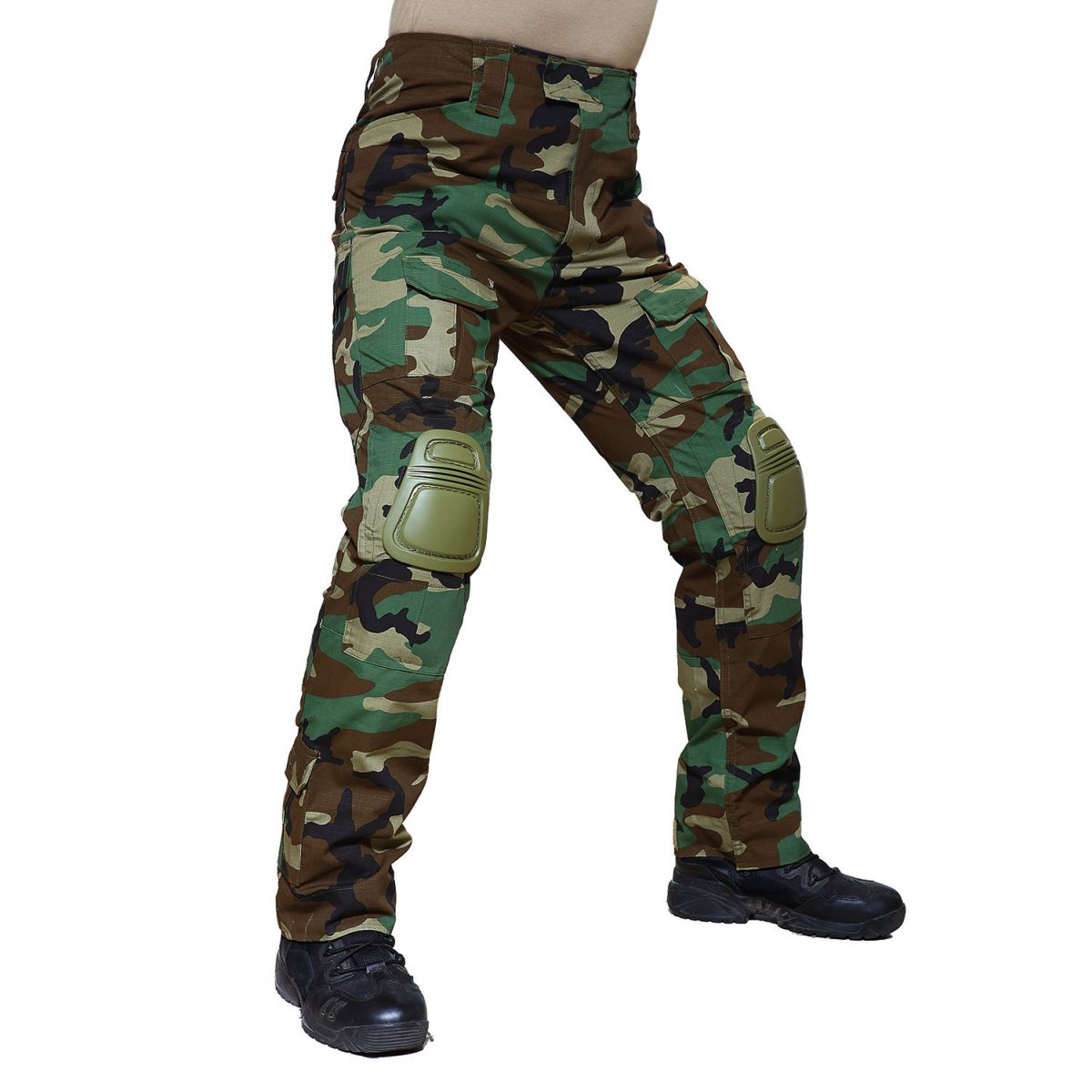 A.C.M Tactical Gen2 Combat Suit And Pants with Pad - Woodland - Image 5