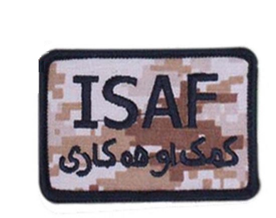 ap-236-1.jpg Embroidery Patch ISAF b - Image 1