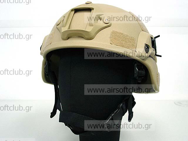 MICH TC-2000 ACH Helmet w/NVG Mount & Side Rail TAN
