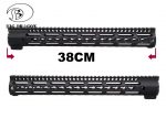 MI Style Keymod System Rail 15 Inch - BK - Image 3