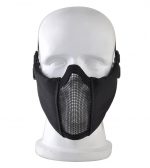 Tactical Steel Wire Half Face Mask - BK