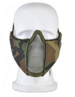 Tactical Steel Wire Half Face Mask - WOODLAND