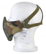 Tactical Steel Wire Half Face Mask - WOODLAND - Image 3