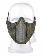 Tactical Steel Wire Half Face Mask - DIGITAL WOODLAND