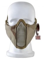 Tactical Steel Wire Half Face Mask - 3COLOR DESERT