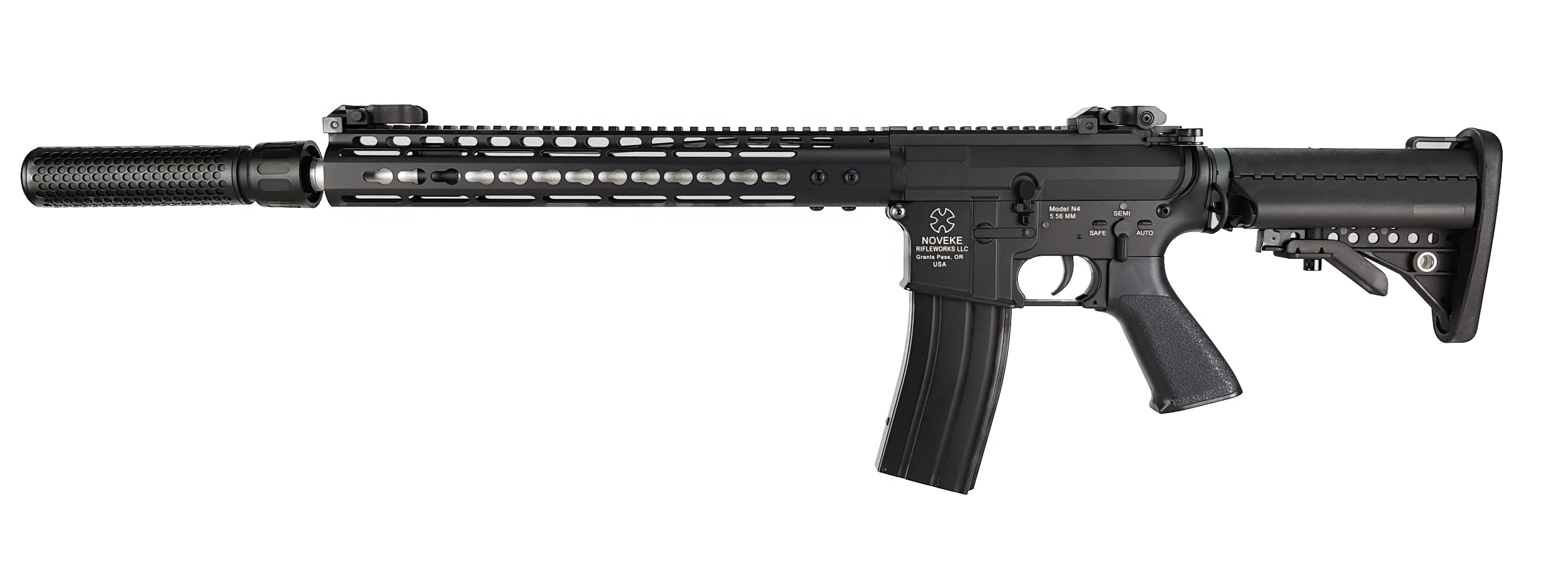 M4 NOVESKE KEYMOD 13.5" SD - Quick Change Spring System, FULL METAL 