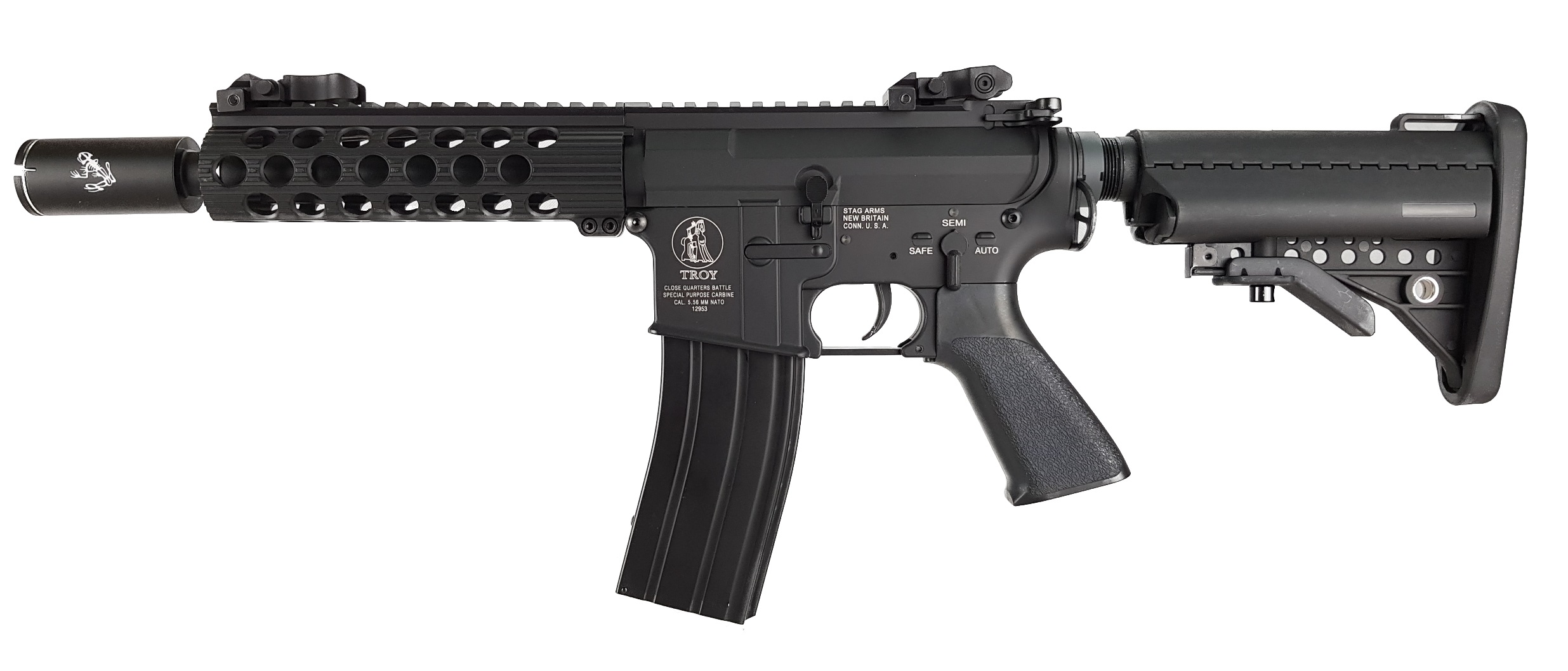 M4 TROY 7" - Quick Change Spring System, FULL METAL