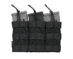  Modular Triple Open Top Magazine Pouch - BK