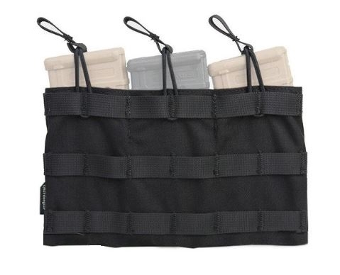  5.56 Triple Open Top Magazine Pouch - BK