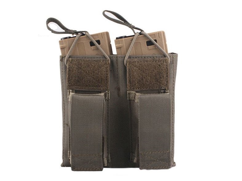 em6362e-1.jpg 5.56 & Pistol Double Open Top Magazine Pouch - FG - Image 1