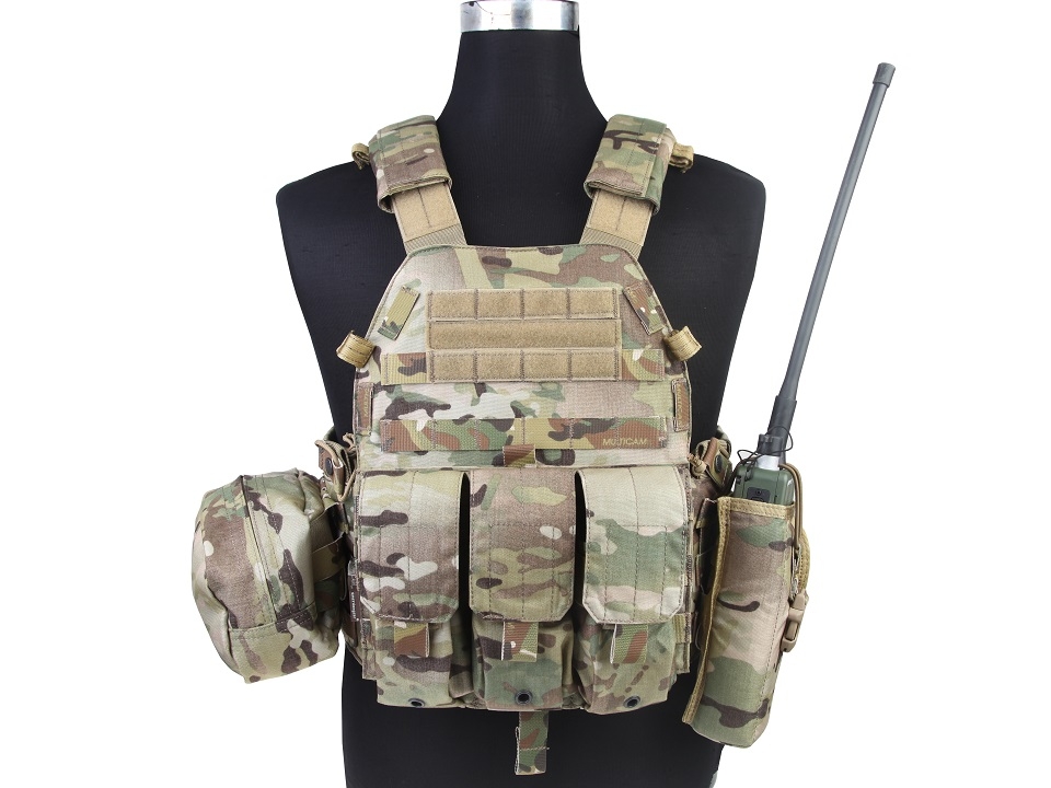 LBT6094A style Plate Carrier w 3 pouches - MC
