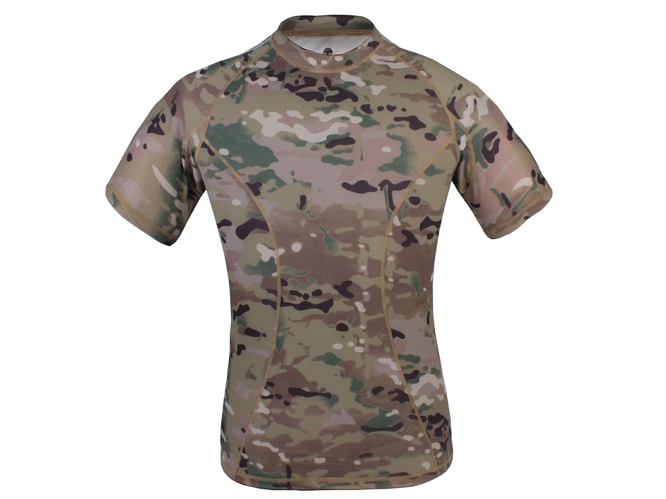 em8605.jpg Skin Tight Base Layer Camo Running Shirt - Multicam - Image 1