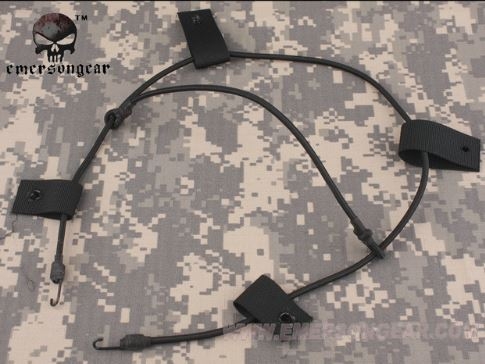 Helmet rubber string - BK