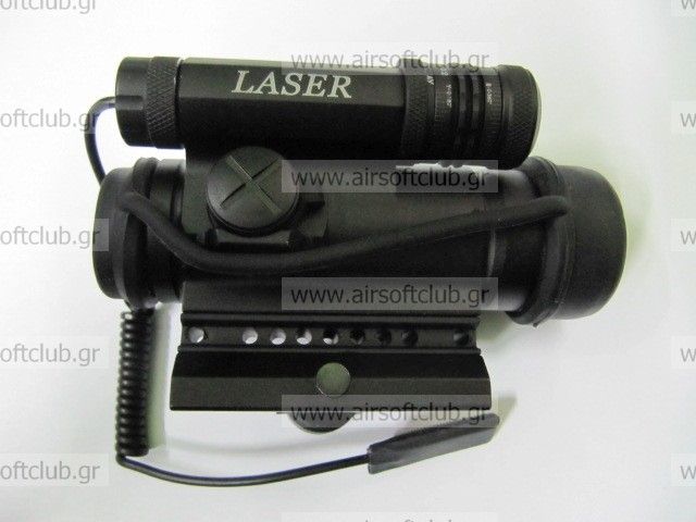 Red and Green dot with Large Green Laser