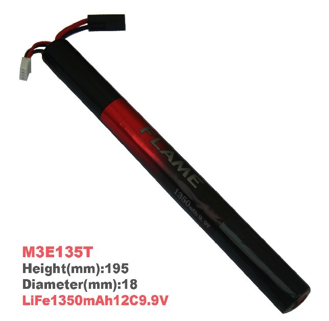 Flame 9.9V 1350mAh 12C LiFePO4 LFP Stick