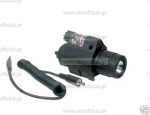 M6 6V RIS LED Flashlight Laser-Black