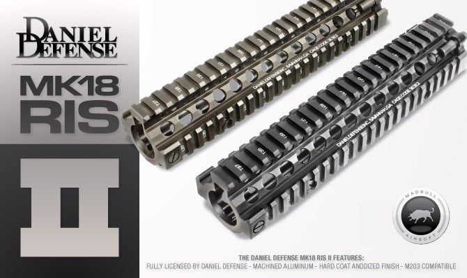 Daniel Defense Licensed MK18 9.5 inch Handguard rail RIS