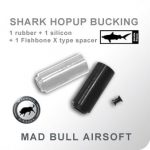 Shark Hopup Bucking: rubber + silicon + "X" type spacing