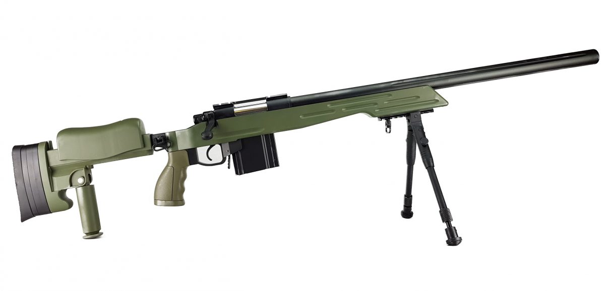 MB4413 METAL SNIPER RIFLE w/bipod (OD) - Image 4