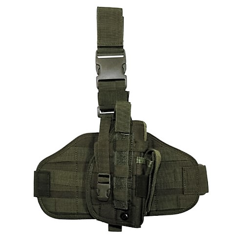 Tactical Holster, Molle, Leg and Belt fixing, OD