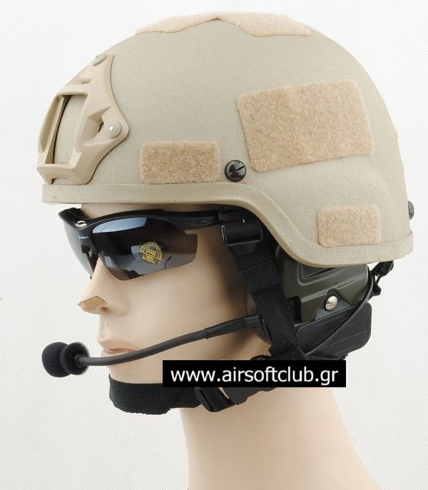 Mich 2000 Helmet with SOPMOD NVG Mount - TAN - Airsoft Club