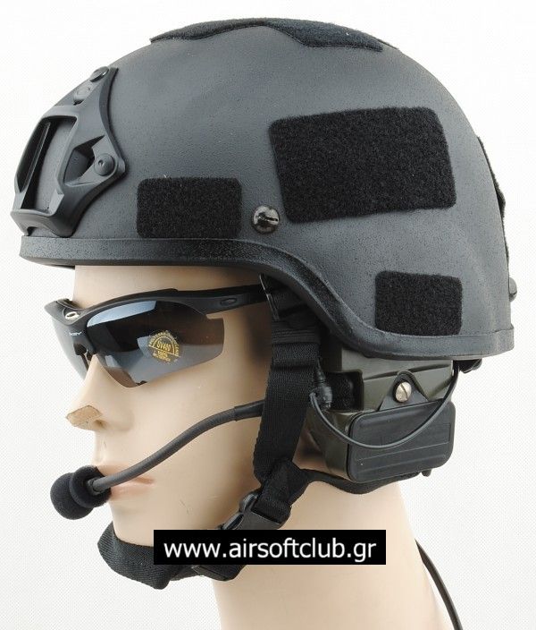 Mich 2000 Helmet with SOPMOD NVG Mount - Black