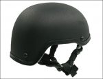MICH 2001 Helmet Replica, Fiber Glass - Black
