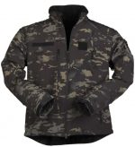 SOFTSHELL JACKET SCU14 BLACK MULTICAM