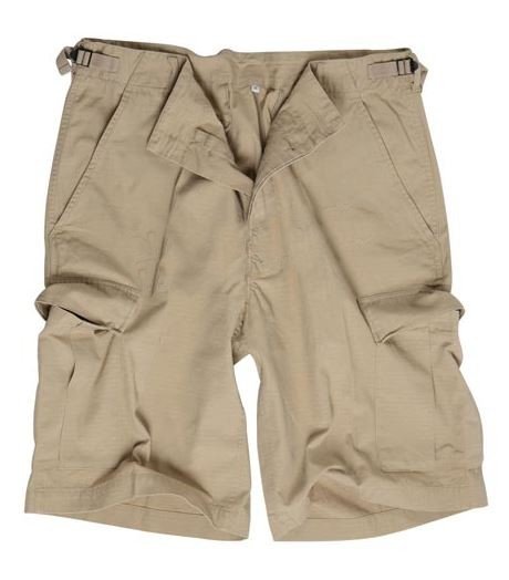 US PREWASHED RIPSTOP BERMUDA SHORTS KHAKI