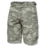 US PREWASHED RIPSTOP BERMUDA SHORTS ACU DIGITAL