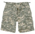 US PREWASHED RIPSTOP BERMUDA SHORTS ACU DIGITAL