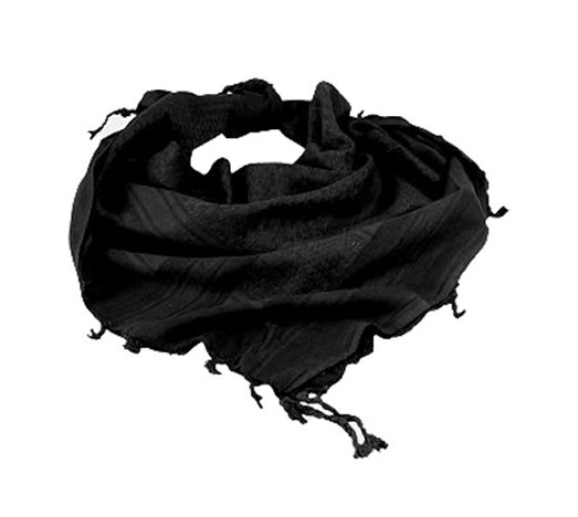 SHEMAGH 110X110CM BLACK