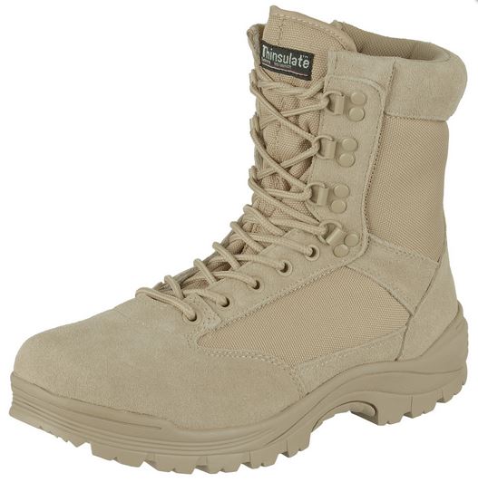 TACTICAL BOOT M.YKK ZIPPER KHAKI